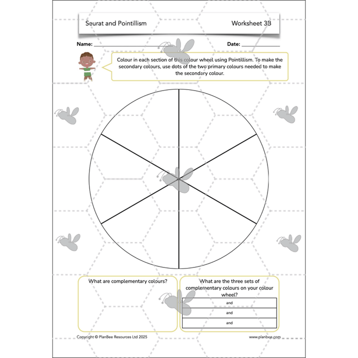 PlanBee Seurat and Pointillism KS2 Lesson Plans and Art Projects