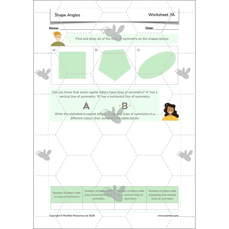 PlanBee Shape Angles Year 4 Shape Properties Lessons by PlanBee