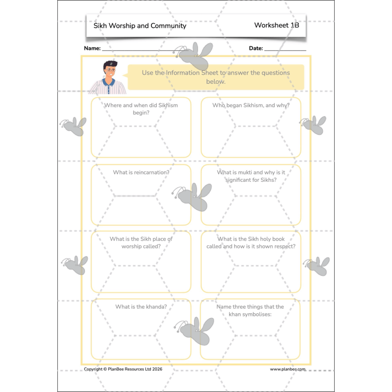 PlanBee KS2 Sikh Worship and Community KS2 lesson plans by PlanBee