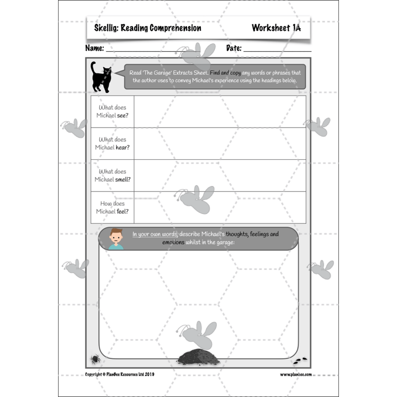 PlanBee Skellig: Reading Comprehension
