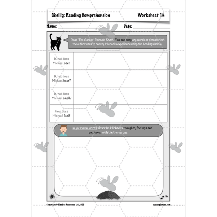 PlanBee Skellig: Reading Comprehension