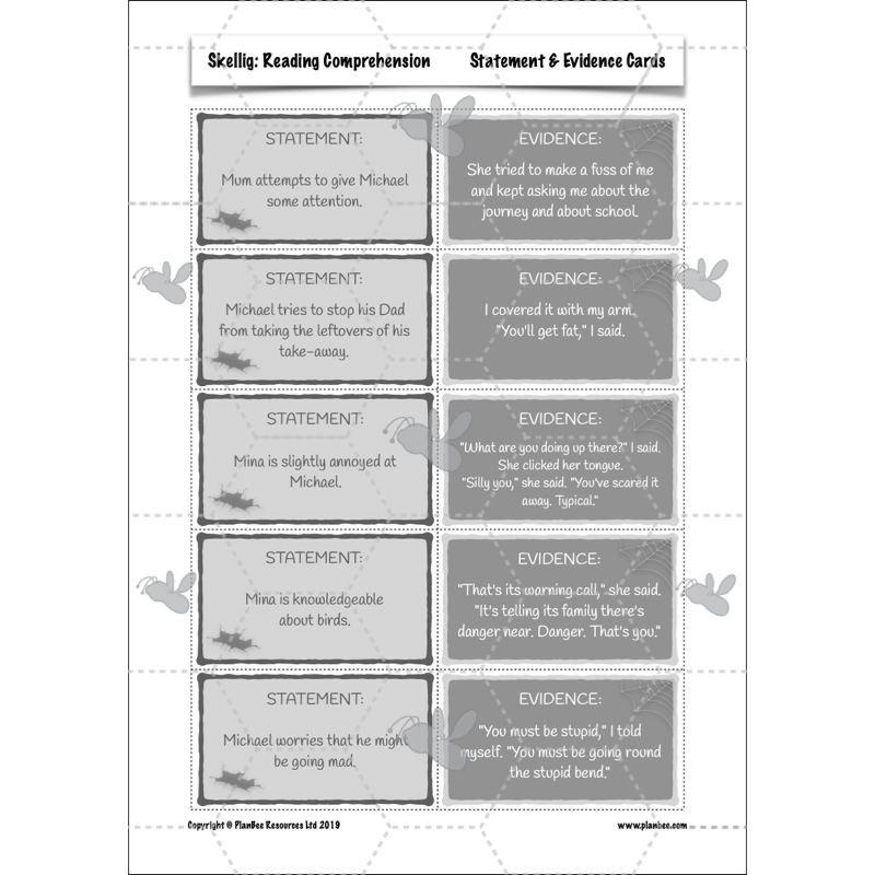 PlanBee Skellig: Reading Comprehension
