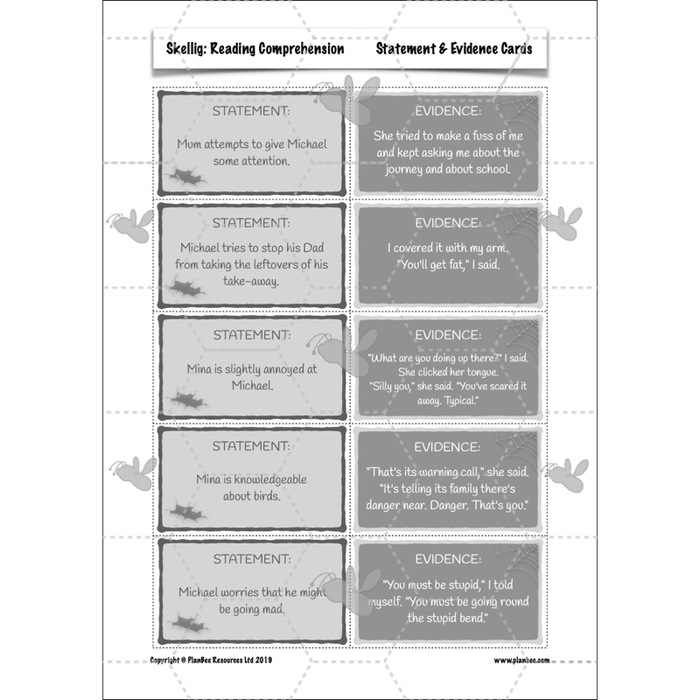 PlanBee Skellig: Reading Comprehension