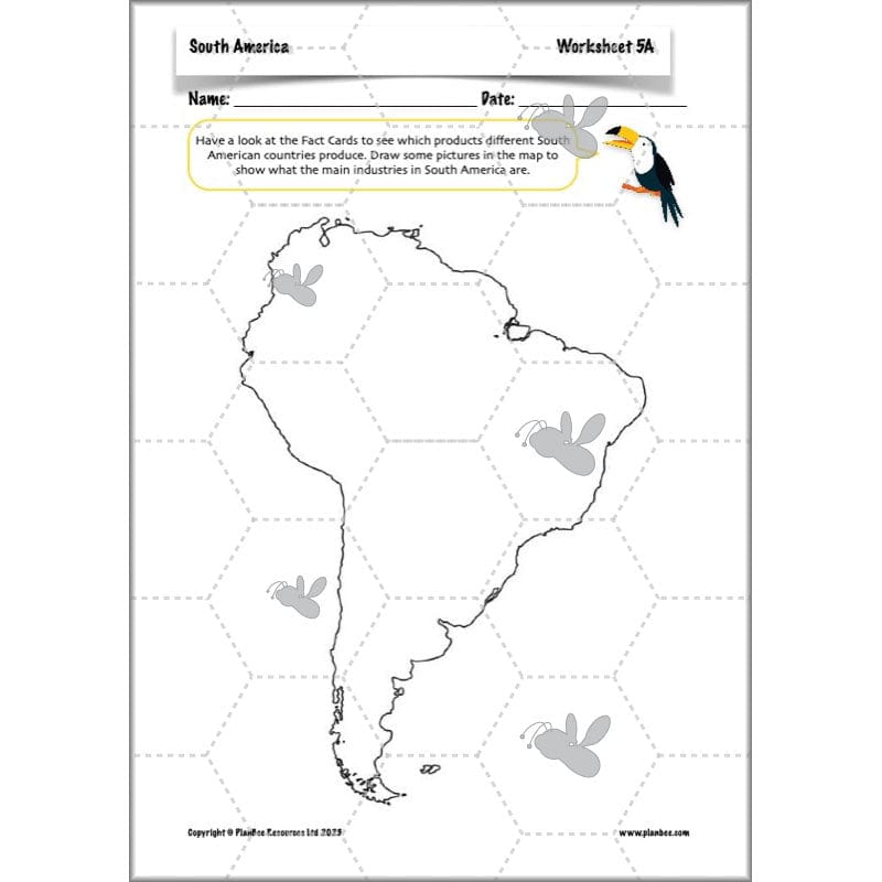 PlanBee South America KS2 Geography Lesson Pack by PlanBee