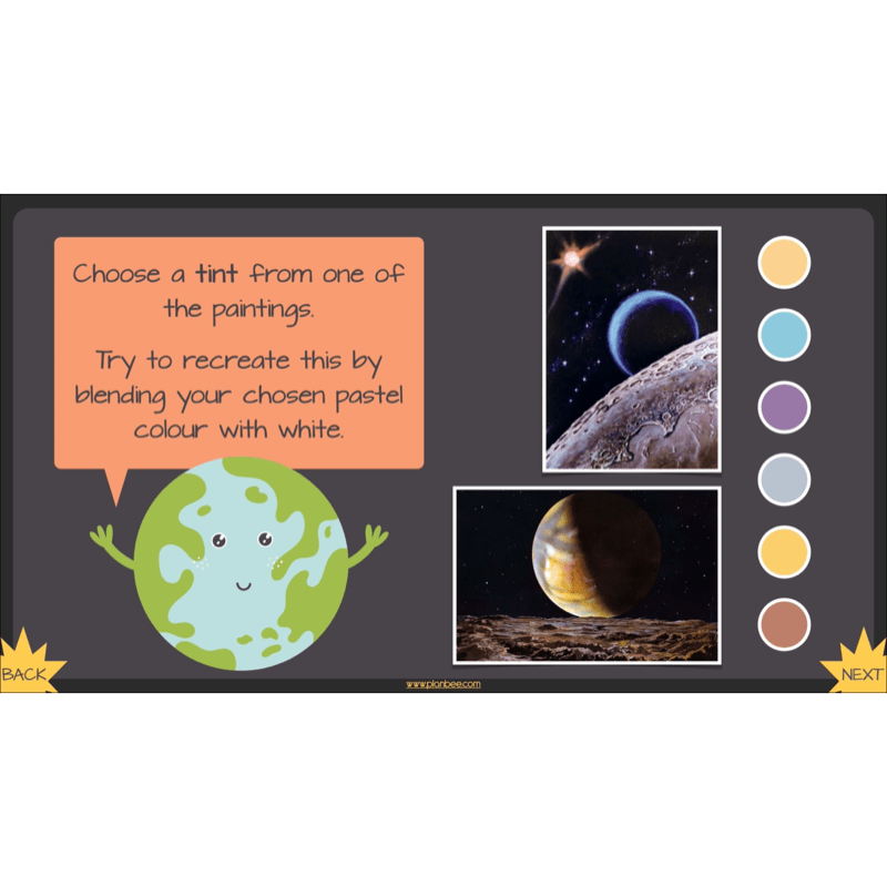 PlanBee Space Art KS2 | Year 5/6 Lessons