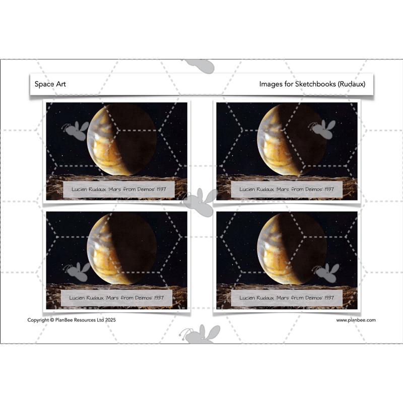 PlanBee Space Art KS2 | Year 5/6 Lessons