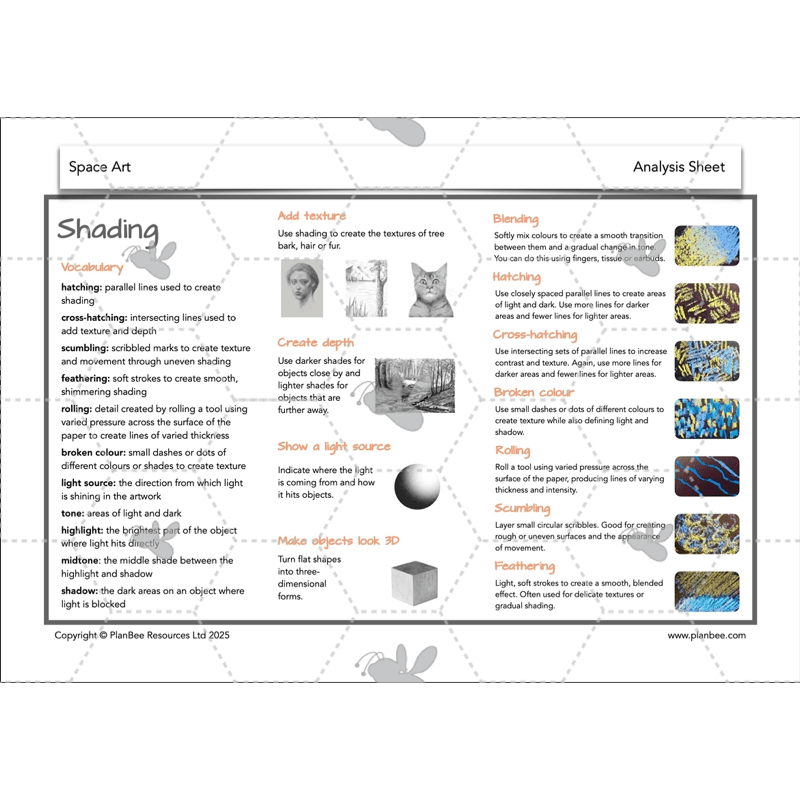PlanBee Space Art KS2 | Year 5/6 Lessons