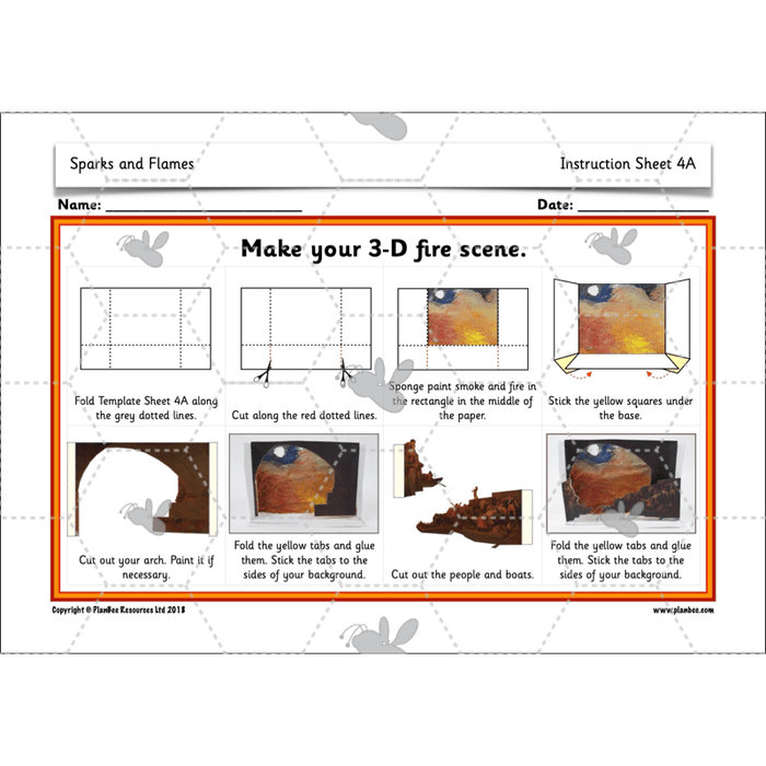 PlanBee Great Fire of London Art Ideas | PlanBee KS1 Art Lesson