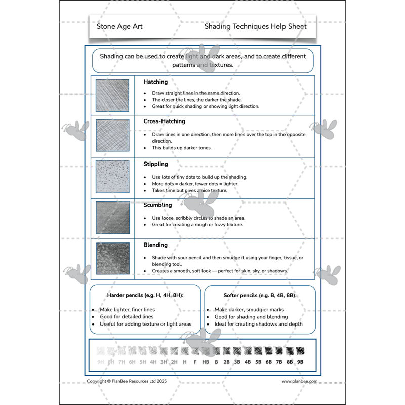 PlanBee Stone Age Art KS2 lessons