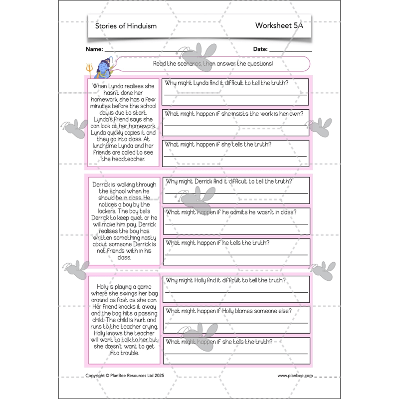 PlanBee Primary Resources Hinduism KS2 RE Lesson Pack | PlanBee