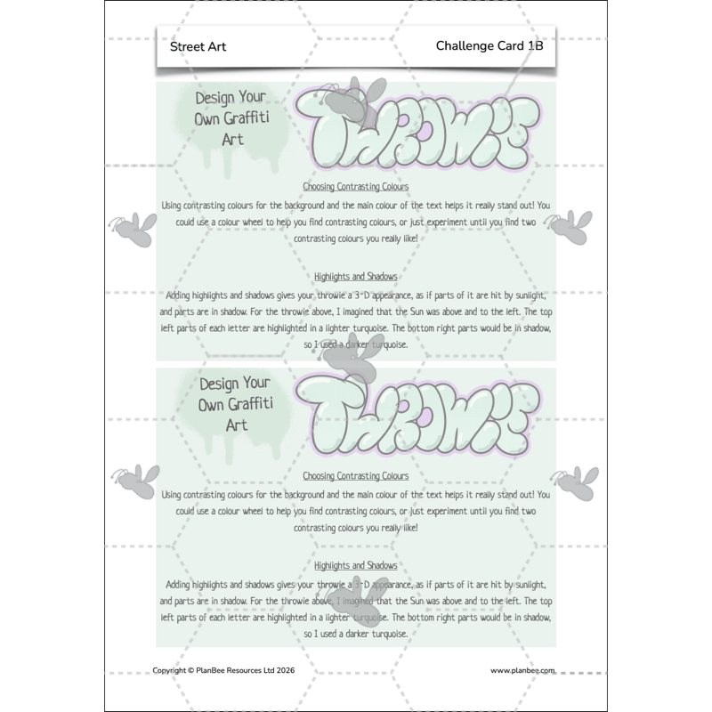 PlanBee Graffiti Art KS2 Planning | Street Art Lessons by PlanBee