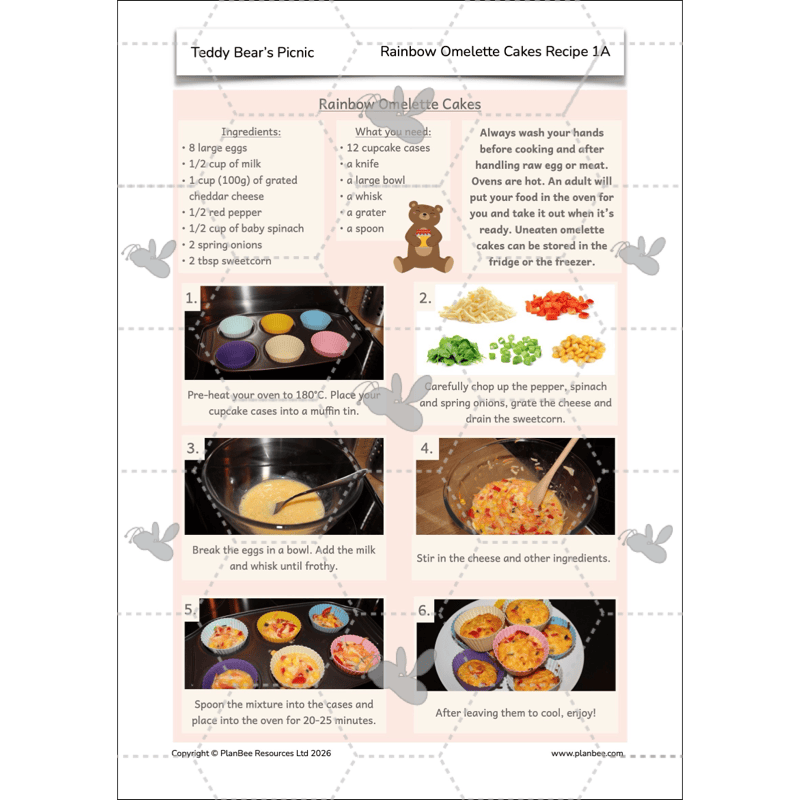 PlanBee Teddy Bears Picnic Ideas and DT Lessons by PlanBee