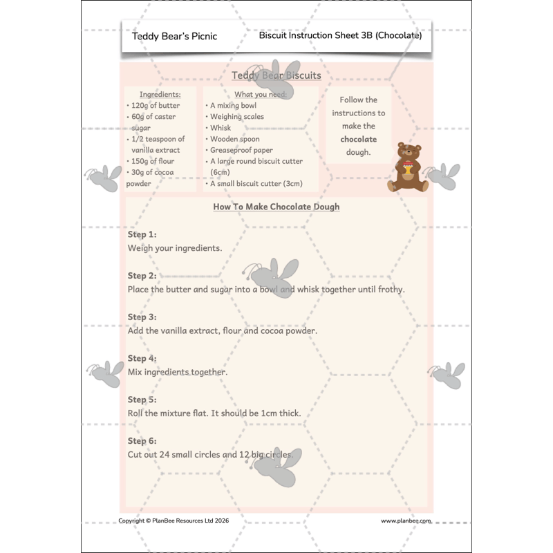 PlanBee Teddy Bears Picnic Ideas and DT Lessons by PlanBee