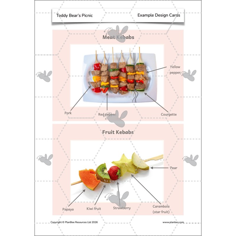 PlanBee Teddy Bears Picnic Ideas and DT Lessons by PlanBee