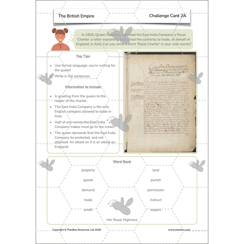 PlanBee British Empire KS2 Resources 