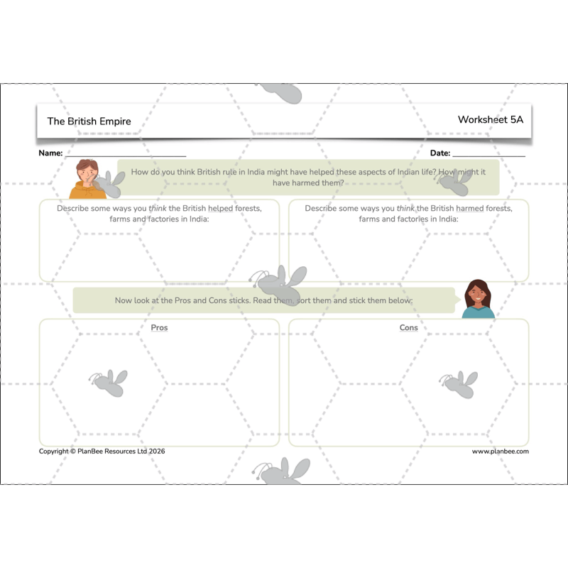 PlanBee British Empire KS2 Resources 