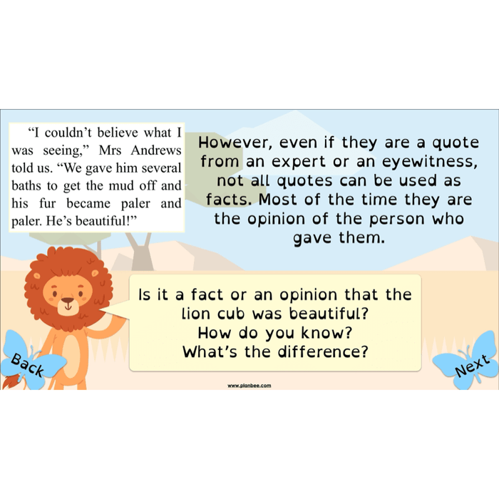 PlanBee The Butterfly Lion: Newspaper Reports KS2 English Pack