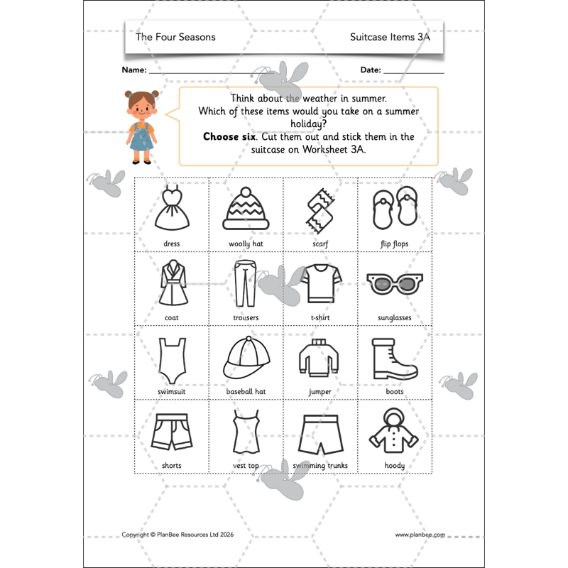 PlanBee The Four Seasons KS1 Geography Lesson Pack