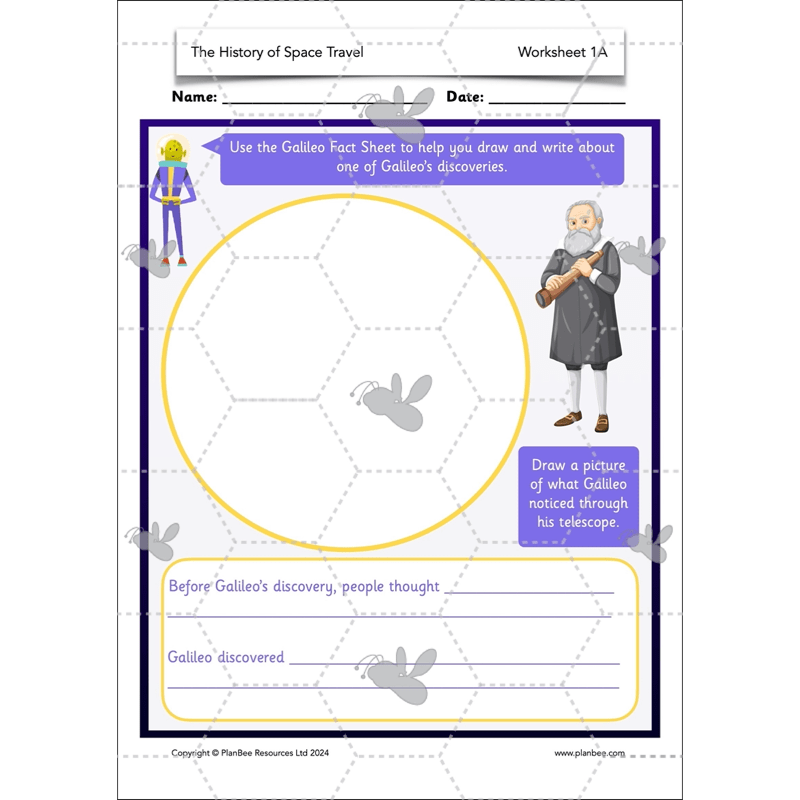 PlanBee The History of Space Travel KS1 Lesson Plans & Resources
