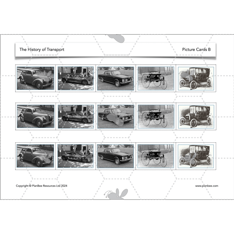 PlanBee The History of Transport KS1 History Lesson Pack