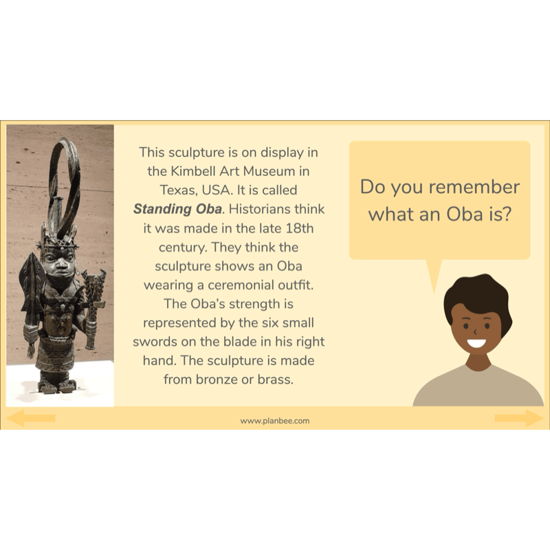 PlanBee The Kingdom of Benin KS2 History Lesson Pack
