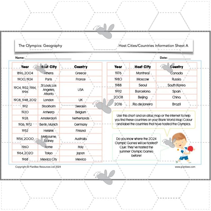 PlanBee Olympic Games LKS2 Lesson Pack by PlanBee