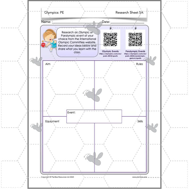 PlanBee Olympic Games Year 5/6 Lesson Pack by PlanBee