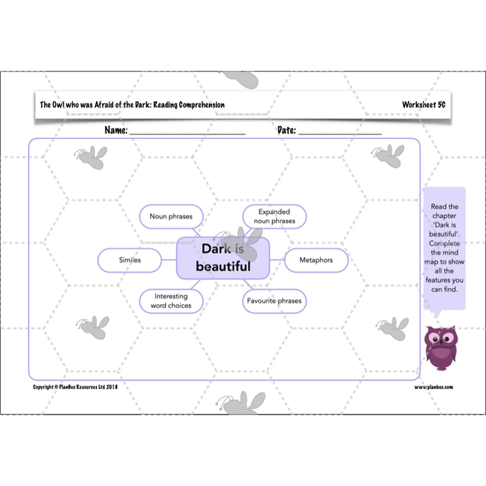The Owl who was Afraid of the Dark: Reading Comprehension