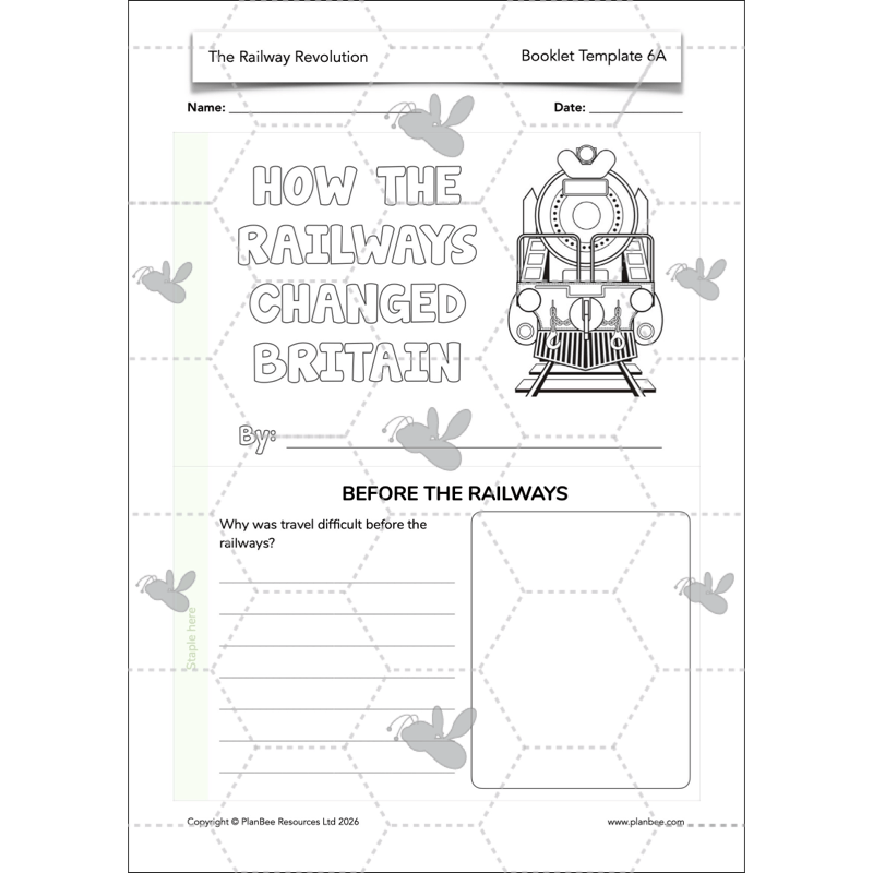 PlanBee The Railway Revolution: Industrial Revolution KS2 PlanBee