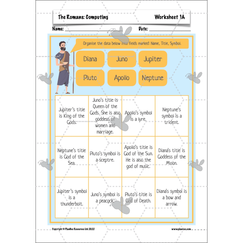 PlanBee The Romans KS2 Topic Enrichment Lesson Pack