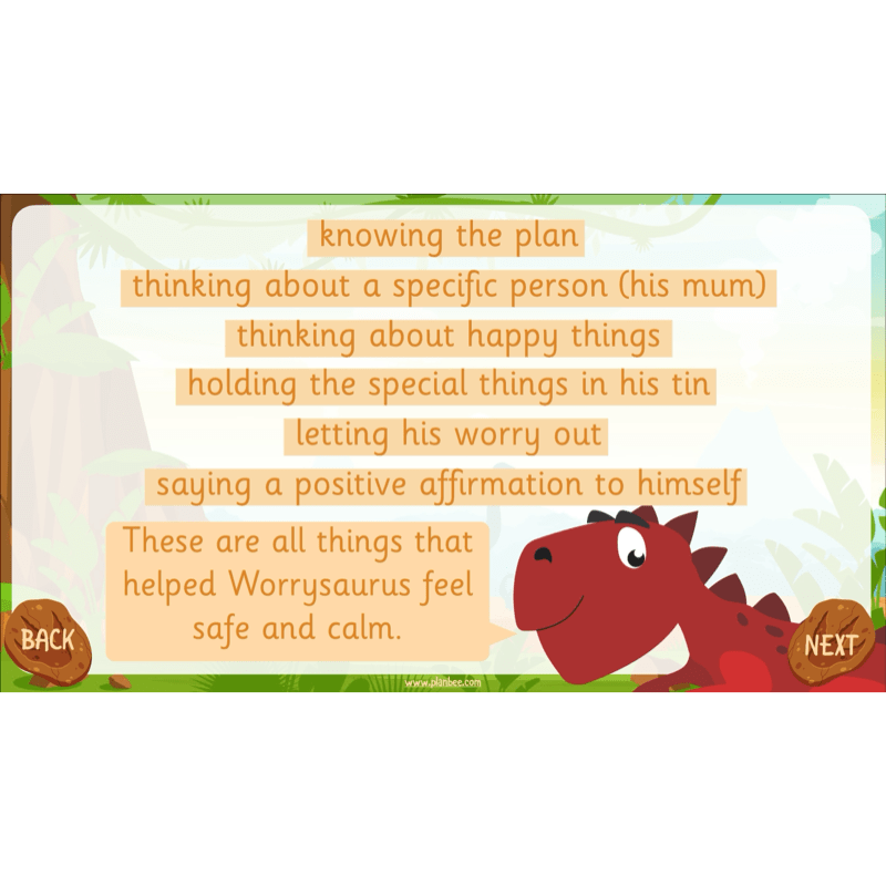 PlanBee The Worrysaurus KS1 PSHE Lesson Pack
