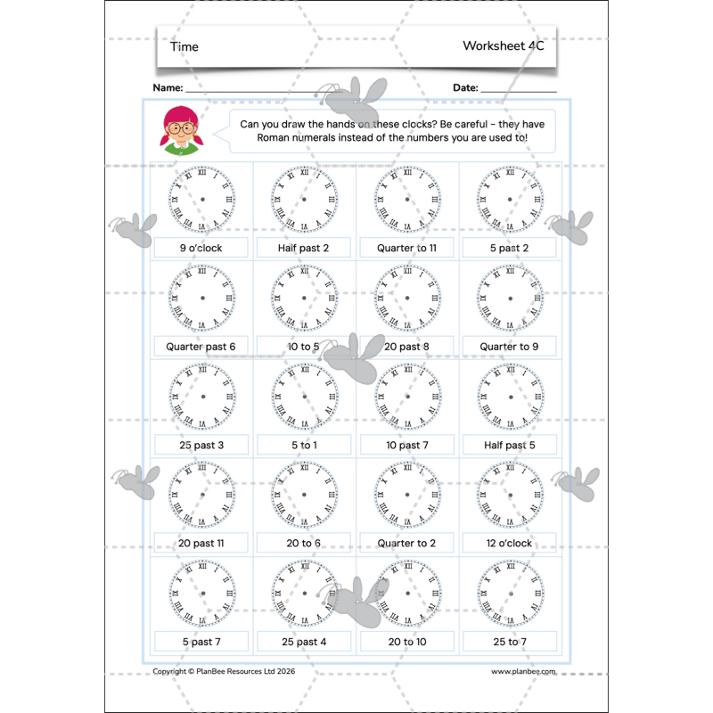 PlanBee Year 3 Time Word Problems Maths Lesson by PlanBee