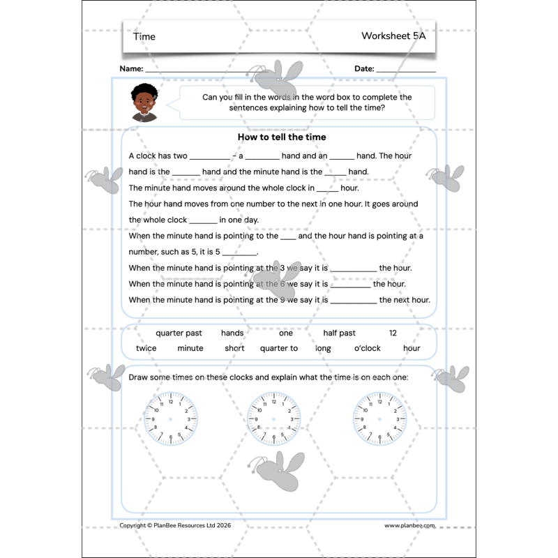 PlanBee Year 3 Time Word Problems Maths Lesson by PlanBee