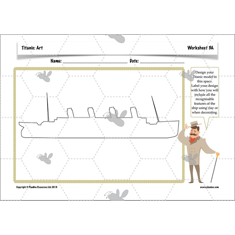 PlanBee Titanic Topic KS2 Enrichment Lesson Pack