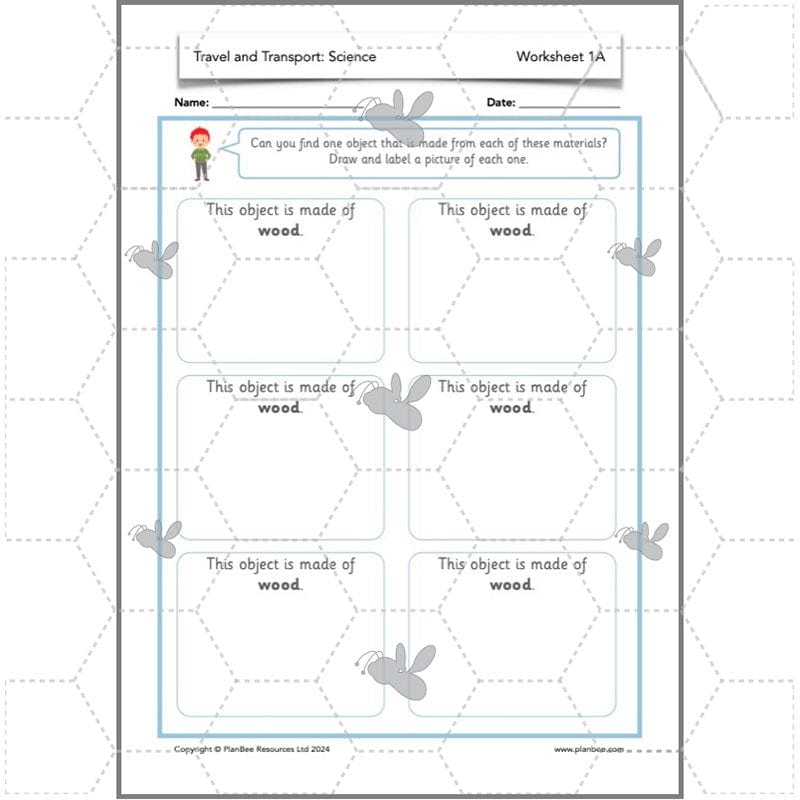 PlanBee Travel and Transport Topic Enrichment Pack