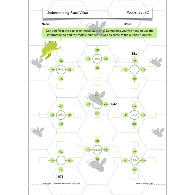 PlanBee Understanding Place Value Year 3 Maths Lessons by PlanBee