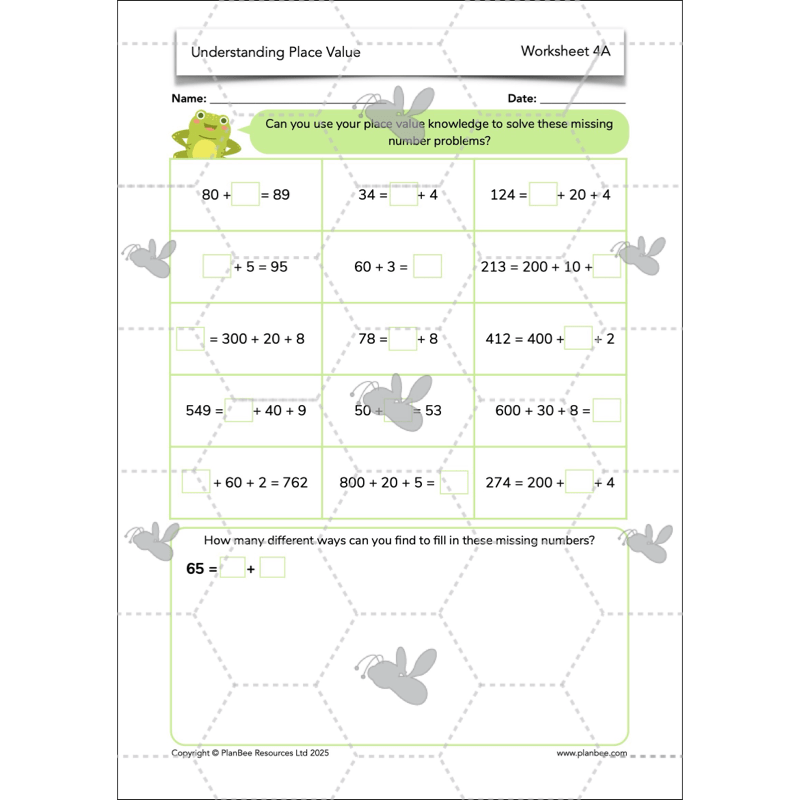 PlanBee Understanding Place Value Year 3 Maths Lessons by PlanBee