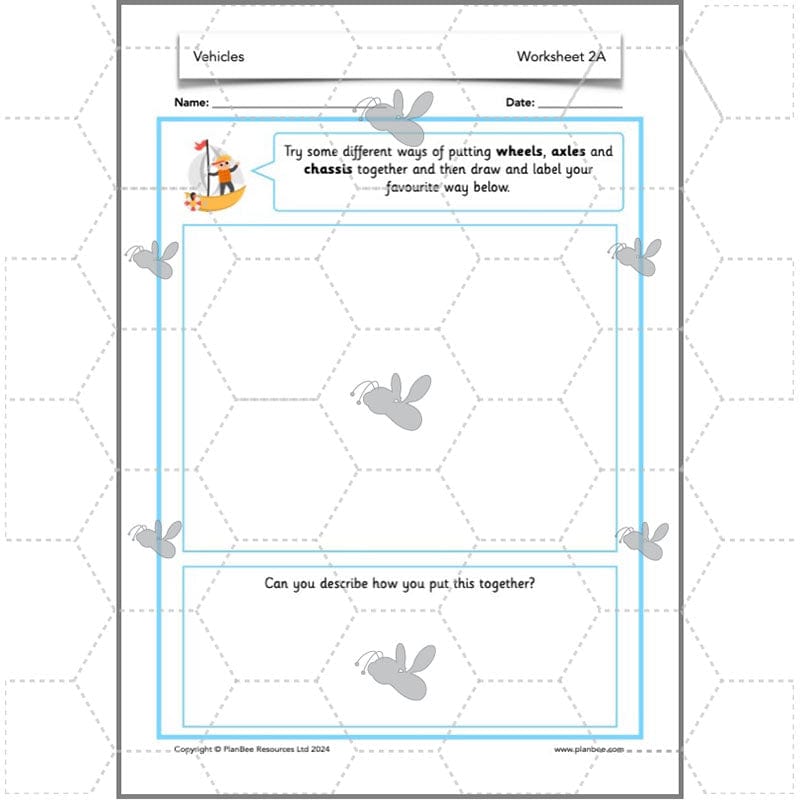 PlanBee Moving Vehicles KS1 Year 2 DT Lesson Planning by PlanBee