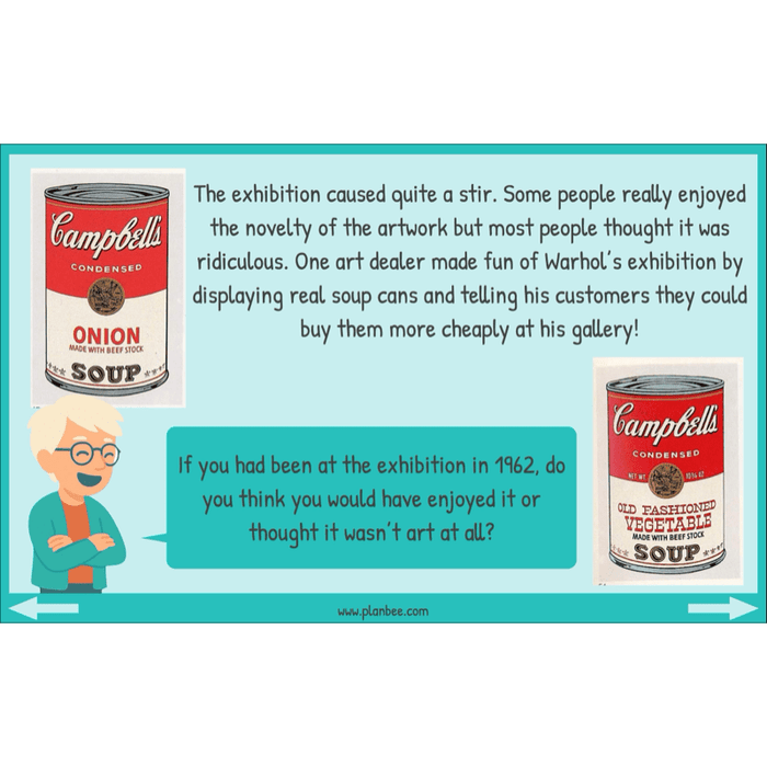 PlanBee Andy Warhol KS2 Art Lessons The Pop Art Movement | PlanBee