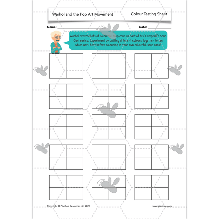 PlanBee Andy Warhol KS2 Art Lessons The Pop Art Movement | PlanBee