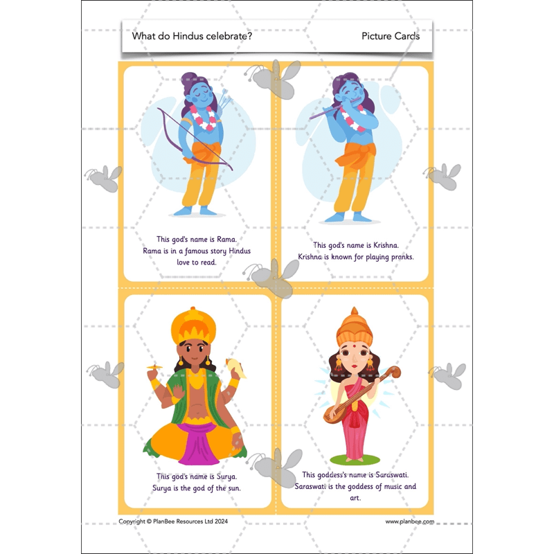 PlanBee What do Hindus Celebrate? Hindu Celebrations KS1 RE