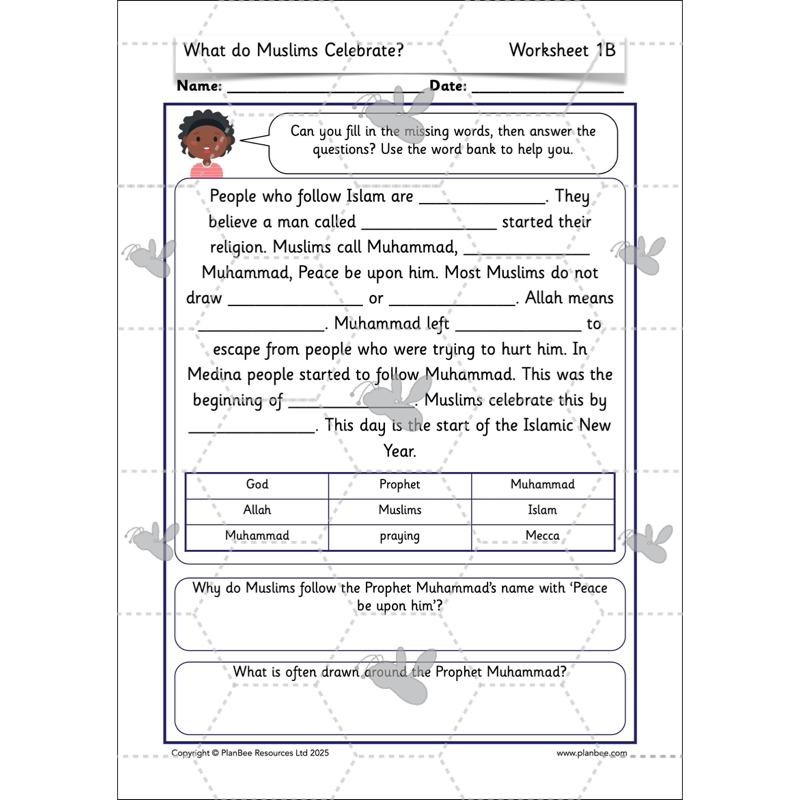 PlanBee What do Muslims celebrate? KS1 Islamic Festival Lessons