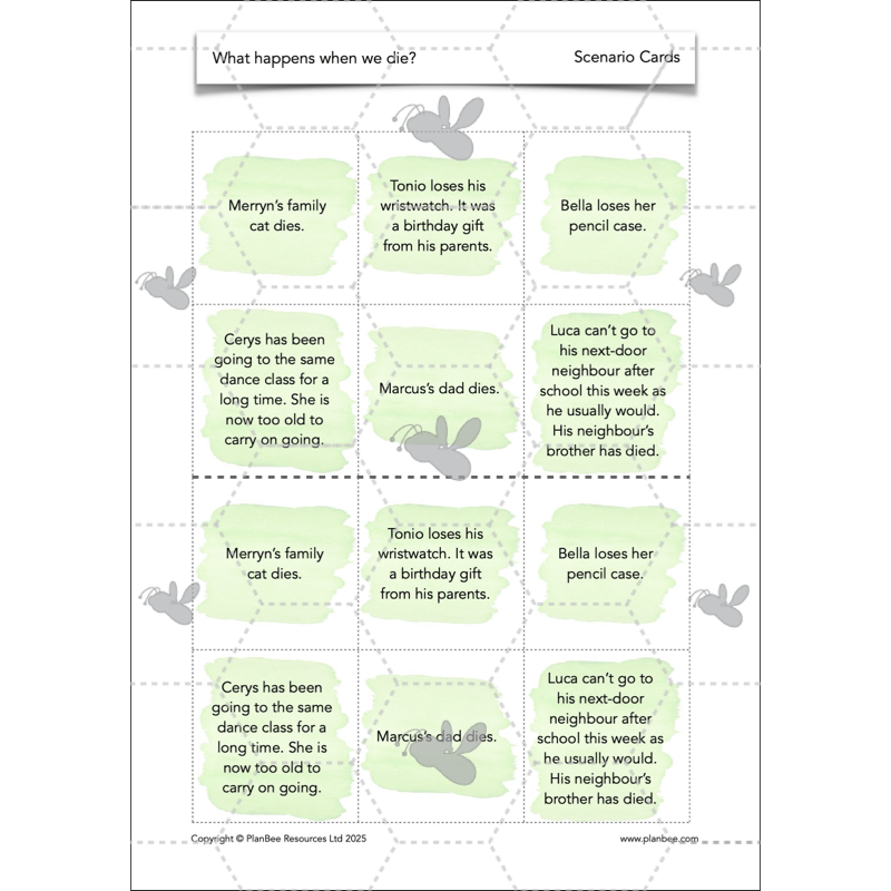 PlanBee What happens when we die? KS2 RE Lesson Plans