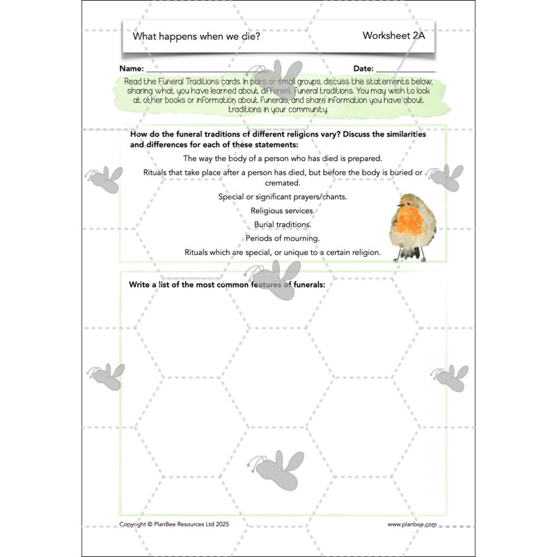 PlanBee What happens when we die? KS2 RE Lesson Plans