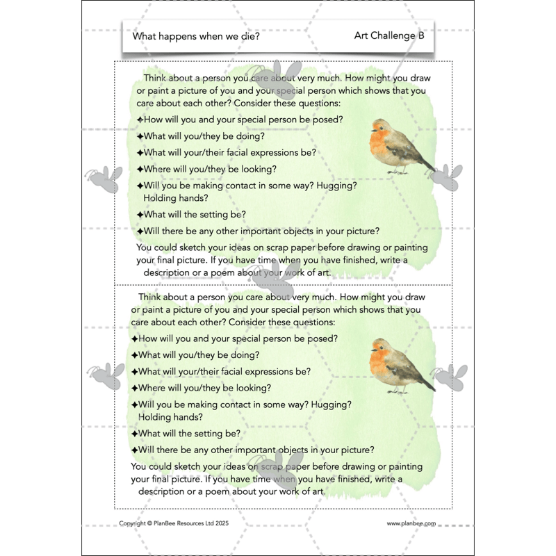 PlanBee What happens when we die? KS2 RE Lesson Plans