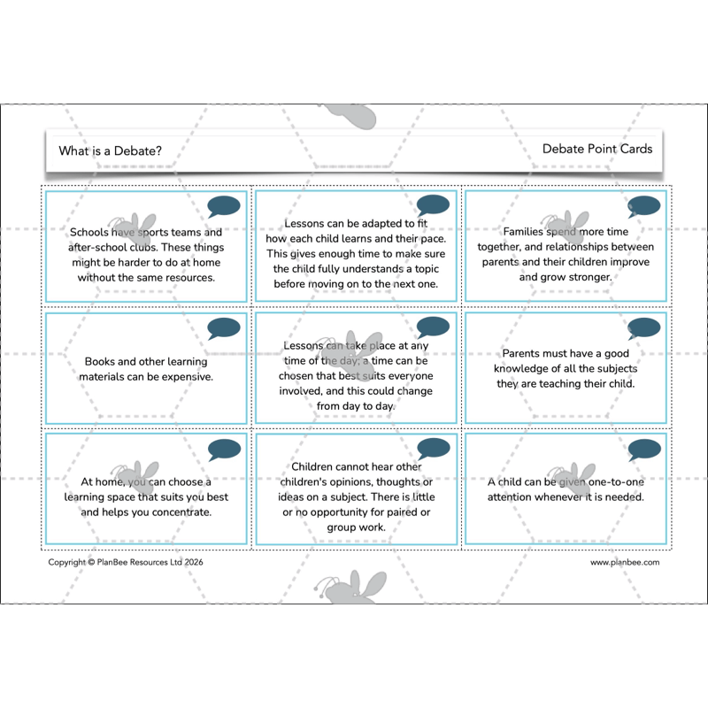 PlanBee What is a Debate KS2 | English Lessons