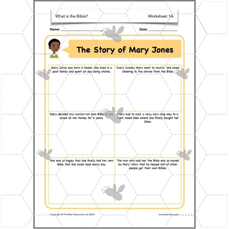 PlanBee What is the Christian Bible? Year 3 KS1 PlanBee RE Lessons