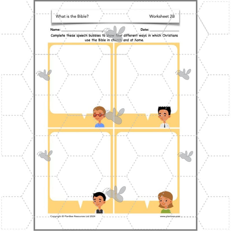 PlanBee What is the Christian Bible? Year 3 KS1 PlanBee RE Lessons