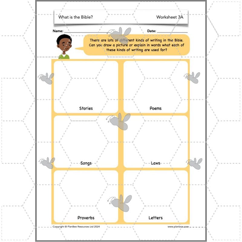PlanBee What is the Christian Bible? Year 3 KS1 PlanBee RE Lessons