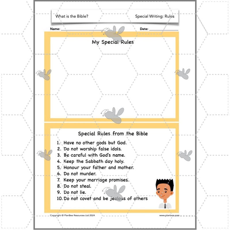 PlanBee What is the Christian Bible? Year 3 KS1 PlanBee RE Lessons